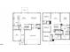 Detailed floor plan showcasing the layout of the home, including the kitchen, bedrooms, and garage at 2110 Cherry Creek Rd, Haw River, NC 27258