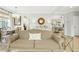Open-concept living room featuring dining area and hardwood floors at 248 Sweet Bay Pl, Carrboro, NC 27510