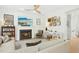 Inviting living room with fireplace, comfortable seating, and stylish decor for relaxing at 248 Sweet Bay Pl, Carrboro, NC 27510