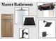 Primary bathroom finishes rendering at 2833 Faucette Ln, Burlington, NC 27217