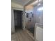 Modern bathroom featuring a glass-enclosed shower, showcasing sleek fixtures and a contemporary design at 2833 Faucette Ln, Burlington, NC 27217