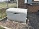 Outdoor generator ensuring power backup with protective housing at 300 W Carr St, Mebane, NC 27302
