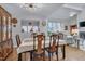 Elegant dining room open to the living room offers an abundance of natural light at 360 Linden Close, Pittsboro, NC 27312