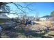 Backyard with various items at 407 Iris Bryant Rd, Dunn, NC 28334