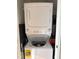 Efficient stacked washer and dryer unit, perfect for space-saving laundry solutions at 704 Martin Luther King Jr Blvd # D12, Chapel Hill, NC 27514