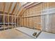 Unfinished attic space showing open wood construction and drywall at 8816 Knights Union Way, Wake Forest, NC 27587