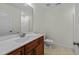 Bathroom featuring a single sink vanity with great lighting at 100 Lexington Ave, Zebulon, NC 27597