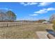 A well-maintained backyard featuring a classic wooden fence, providing a serene and private outdoor space at 103 Fieldstone Dr, Clayton, NC 27520