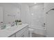 Bathroom featuring vanity, framed mirror, bathtub with shower and tiled floors at 1254 White Flint Cir, Durham, NC 27703