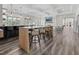 Large clubhouse featuring a kitchen, dining area, and fireplace perfect for entertaining and community gatherings at 1254 White Flint Cir, Durham, NC 27703