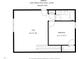 Second floor layout featuring loft, bedroom and bathroom at 1254 White Flint Cir, Durham, NC 27703