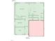 First floor plan featuring a living room, kitchen, dining room, and an attached garage at 147 Young Farm Dr, Lillington, NC 27546