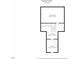 Upper level floor plan showing attic and storage space dimensions at 1637 Hasentree Villa Ln, Wake Forest, NC 27587