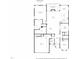 Detailed floor plan showcasing the layout of the home's main level at 1637 Hasentree Villa Ln, Wake Forest, NC 27587