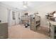 Cozy bedroom with a unique bunk bed design, carpeted floors and comfortable decor at 2309 Laurelford Ln, Wake Forest, NC 27587
