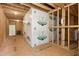 Exposed framing and sheathing are visible in this unfinished basement at 2505 Mt Zion Church Rd Rd, Apex, NC 27502