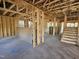 Interior view showcasing the wooden framing and layout of the new construction home at 3016 Dog Rose Dr # 303, Durham, NC 27703