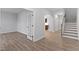 Bright living room with hardwood floors and an open layout, perfect for entertaining at 3016 Dog Rose Dr # 303, Durham, NC 27703