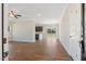 Open-concept living space featuring hardwood floors at 3131 Pilson Rd, Cameron, NC 28326