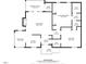 Detailed floor plan showcasing bedrooms, bathrooms, kitchen, living room and screened porch at 32 Melstone Turn, Durham, NC 27707