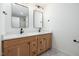 Bathroom with double vanity, quartz countertops, and modern fixtures at 3601 Bivins Rd, Hillsborough, NC 27278