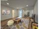 Spacious living room with modern decor, a decorative rug, and plenty of room to enjoy at 3601 Bivins Rd, Hillsborough, NC 27278