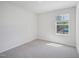 Bright bedroom with carpet flooring and a window offering natural light and an outdoor view at 3717 Rosebush Dr, Zebulon, NC 27597