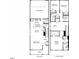 Detailed floor plan showcasing the layout of the first and second floors, including room dimensions at 3719 Rosebush Dr, Zebulon, NC 27597
