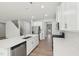 Spacious kitchen island with stainless steel appliances and plentiful storage for cooking enthusiasts at 3825 Rosebush Dr, Zebulon, NC 27597