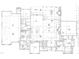 First floor plan featuring a gourmet kitchen, Gathering dining area, Primary bedroom suite, and a three car garage at 400 Cottonwood Cir, Raleigh, NC 27609