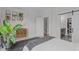 Bright bedroom with sliding door to closet and modern decor, showcasing ample storage space and natural light at 5 Seawell Ave # 106, Raleigh, NC 27601