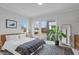 Airy bedroom with large windows, modern decor, and comfortable furnishings at 5 Seawell Ave # 106, Raleigh, NC 27601