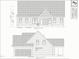 Detailed architectural drawing showing the rear and right elevation of the home at 5 Sweet Sister Way, Youngsville, NC 27596