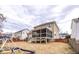Backyard view showing the home, the screened-in back porch, and an installed playset at 515 Littleport Dr, Rolesville, NC 27571