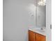 Cozy bathroom with a vanity, mirror, and modern fixtures at 515 Littleport Dr, Rolesville, NC 27571