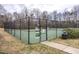 A tennis court provides residents with a fun and active outdoor space at 515 Littleport Dr, Rolesville, NC 27571