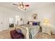 Comfortable bedroom showcasing a well-dressed bed, soft color palette, and inviting decor at 63 Radcliffe Ct, Clayton, NC 27527