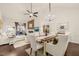 Open floor plan featuring the living room and dining area, with hardwood floors at 63 Radcliffe Ct, Clayton, NC 27527
