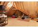 Spacious attic with exposed rafters, offering ample storage at 7004 Bartons Bend Way, Raleigh, NC 27614