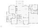 Floor plan displaying the first floor home layout, including the primary suite, kitchen, and living spaces at 7004 Bartons Bend Way, Raleigh, NC 27614