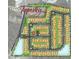 Aerial view of the community featuring multiple homes, parks, and community gardens at 80 Thornwhistle Pl, Garner, NC 27529