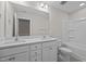 Bathroom featuring a double sink vanity and tub at 803 Pryor St # 47, Mebane, NC 27302