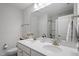 Stylish bathroom featuring double sinks, modern fixtures, and a clean, bright aesthetic at 814 Silo Park Dr, Wake Forest, NC 27587