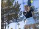 Action shot of a person playing pickleball on a sunny day at 934 Allen Park Dr, Knightdale, NC 27604