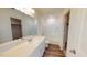 This bathroom includes a shower and tub combo, along with a vanity with lots of storage at 1161 Centerview Drive, Nashville, NC 27856