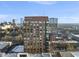 An eye-level view of the Quorum Center and surrounding city buildings showcases a high-rise urban living experience at 122 N Harrington St # 1025, Raleigh, NC 27603