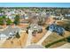 Expansive aerial view of the community highlighting neighborhood homes, landscaping, and a serene environment at 131 Tracker Ct, Garner, NC 27529