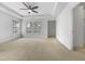 Spacious main bedroom with large windows and a tray ceiling at 1419 Glenwater Dr, Cary, NC 27519