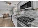 Well-equipped kitchen featuring stainless steel appliances and ample counter space at 202 Brook Ln, Durham, NC 27712