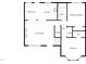 Main floor plan featuring a living room, kitchen, primary bedroom, bath, laundry and bedroom at 205 Dwelling Pl, Knightdale, NC 27545